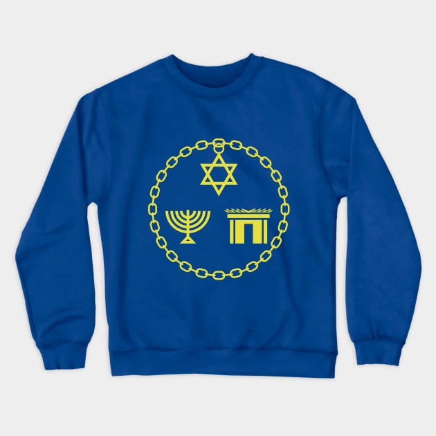 Riding with the Rabbi Trilogy Crewneck Sweatshirt by Riding with the Rabbi Trilogy